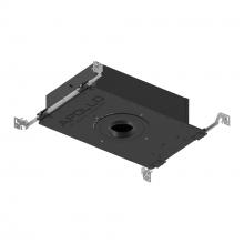 Nora NHAPIC-3R10L24055DP - 3" Apollo Round IC Air-Tight New Construction Housing w/ 0.875" to 1.25" Ceiling Collar,