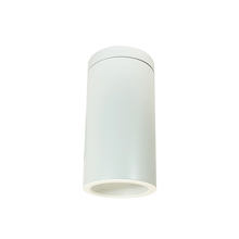 Nora NYLS3-6S1L340FC12WWW - 6" Sapphire III Surface Mount White Cylinder, Matte Powder White Reflector/Matte Powder White
