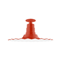Montclair Light Works FMB159-26 - 16" Radial shade, Flush Mount Light ceiling light, Vermillion