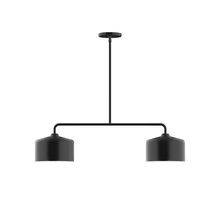 Montclair Light Works MSG419-41 - 2-Light Axis Linear Pendant, Black
