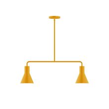 Montclair Light Works MSG436-21 - 2-Light Axis Linear Pendant, Bright Yellow