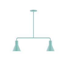 Montclair Light Works MSG436-48 - 2-Light Axis Linear Pendant, Sea Green