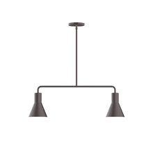 Montclair Light Works MSG436-57 - 2-Light Axis Linear Pendant, Bronze Matte