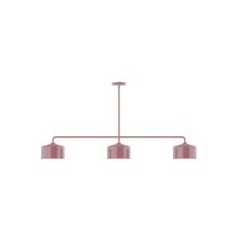 Montclair Light Works MSN419-20 - 3-Light Axis Linear Pendant, Mauve