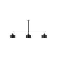 Montclair Light Works MSN419-41 - 3-Light Axis Linear Pendant, Black