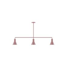 Montclair Light Works MSN436-20 - 3-Light Axis Linear Pendant, Mauve