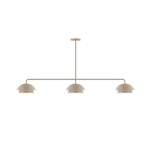Montclair Light Works MSNX445-18-L12 - 3-Light Axis LED Linear Pendant, Clay