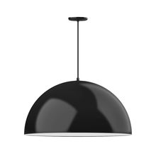 Montclair Light Works PEB230-41-44-C21 - 30" XL Choices Shallow Dome Shade, medium base, white cord with canopy, Black