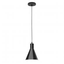 Montclair Light Works PEB416-41 - 8" Jerome shade, black cord with canopy, Black