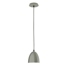 Montclair Light Works PEB417-24 - 6" Jill shade, black cord with canopy, Moss Green
