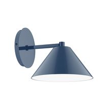 Montclair Light Works SCK421-50 - 8" Pinnacle Wall Sconce, Navy