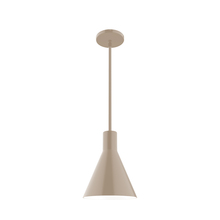 Montclair Light Works STG416-18 - 8" Jerome Stem Hung Pendant, Clay