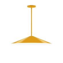 Montclair Light Works STG429-21 - 24" Vessel Stem Hung Pendant, Bright Yellow