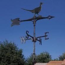 Whitehall 03014 - 30" PHESANT WEATHERVANE ROOFTOP BLACK