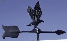 Whitehall 03046 - 30" EAGLE WEATHERVANE ROOFTOP BLACK