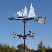 Whitehall 03051 - 30" SCHOONER WEATHERVANE ROOFTOP COLOR