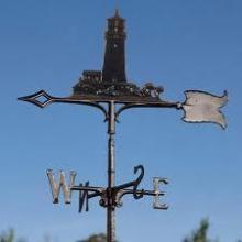 Whitehall 03065 - 30" LIGHTHOUSE WEATHERVANE ROOFTOP BLACK