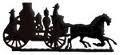 Whitehall 65343 - 30" FIRE WAGON WEATHERVANE GARDEN BLACK