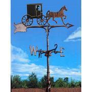 Whitehall 65401 - 30" AMISH BUGGY WEATHERVANE GARDEN COLOR
