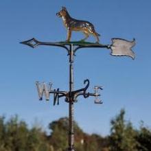 Whitehall 65419 - 30" GERMAN SHEPHERD WEATHERVANE GARDEN COLOR