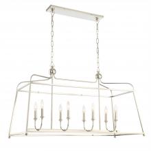  2249-PN_NOSHADE - Libby Langdon for Crystorama Sylvan 8 Light Polished Nickel Chandelier