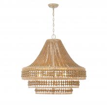  SIL-B6008-BS - Silas 8 Light Burnished Silver Chandelier