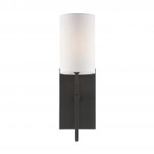  VER-241-BF - Veronica 1 Light Black Forged Sconce
