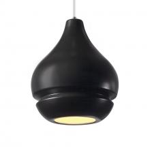 Justice Design Group CER-6400-CRB-NCKL-WTCD - Arabesque 1-Light Pendant