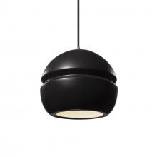 Justice Design Group CER-6410-CRB-ABRS-BKCD - Small Sphere 1-Light Pendant
