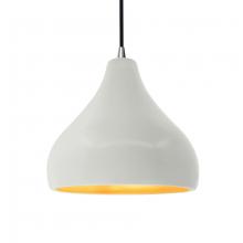 Justice Design Group CER-6563-MTGD-NCKL-BKCD - Medium Droplet 1-Light Pendant