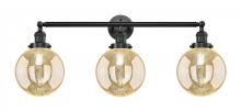 Innovations Lighting 205-OB-G208-8 - Beacon - 3 Light - 32 inch - Oil Rubbed Bronze - Bath Vanity Light