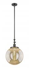 Innovations Lighting 206-OB-G208-14 - Beacon - 1 Light - 12 inch - Oil Rubbed Bronze - Stem Hung - Adjustable Mini Pendant