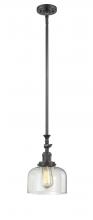 Innovations Lighting 206-OB-G72 - Bell - 1 Light - 8 inch - Oil Rubbed Bronze - Stem Hung - Adjustable Mini Pendant