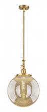 Innovations Lighting 206-SG-G208-14 - Beacon - 1 Light - 12 inch - Satin Gold - Stem Hung - Adjustable Mini Pendant