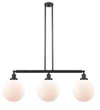 Innovations Lighting 213-OB-G201-10 - Beacon - 3 Light - 42 inch - Oil Rubbed Bronze - Stem Hung - Adjustable Island Light