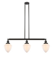 Innovations Lighting 213-OB-G661-7 - Bullet - 3 Light - 38 inch - Oil Rubbed Bronze - Stem Hung - Adjustable Island Light