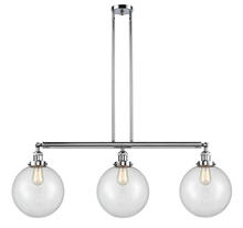 Innovations Lighting 213-PC-G202-10 - Beacon - 3 Light - 42 inch - Polished Chrome - Stem Hung - Adjustable Island Light