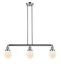  213-PN-G201-6 - Beacon - 3 Light - 39 inch - Polished Nickel - Stem Hung - Island Light