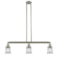 Innovations Lighting 213-SN-G182S - Canton - 3 Light - 39 inch - Brushed Satin Nickel - Stem Hung - Adjustable Island Light