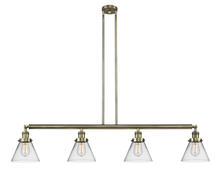 Innovations Lighting 214-AB-G42 - Cone - 4 Light - 52 inch - Antique Brass - Stem Hung - Adjustable Island Light