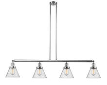 Innovations Lighting 214-PC-G44 - Cone - 4 Light - 52 inch - Polished Chrome - Stem Hung - Adjustable Island Light