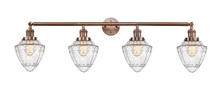 Innovations Lighting 215-AC-G664-7 - Bullet - 4 Light - 46 inch - Antique Copper - Adjustable Bath Vanity Light