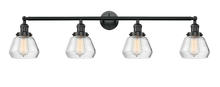 Innovations Lighting 215-BK-G172 - Fulton - 4 Light - 43 inch - Matte Black - Adjustable Bath Vanity Light