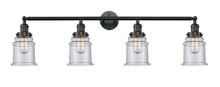 Innovations Lighting 215-BK-G184 - Canton - 4 Light - 42 inch - Matte Black - Adjustable Bath Vanity Light