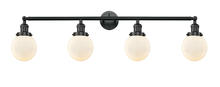  215-BK-G201-6 - Beacon - 4 Light - 42 inch - Matte Black - Bath Vanity Light