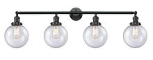  215-BK-G204-8 - Beacon - 4 Light - 44 inch - Matte Black - Bath Vanity Light