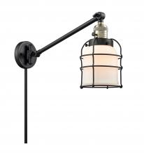 Innovations Lighting 237-BAB-G51-CE - Bell Cage - 1 Light - 8 inch - Black Antique Brass -Adjustable Swing Arm