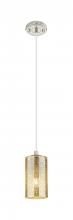 Innovations Lighting 434-1P-PN-G434-7ME - Crown Point - 1 Light - 5 inch - Polished Nickel - Pendant