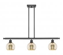 Innovations Lighting 516-3I-OB-G128-6 - Athens - 3 Light - 36 inch - Oil Rubbed Bronze - Cord hung - Island Light