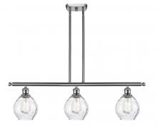  516-3I-SN-G362-LED - Waverly - 3 Light - 36 inch - Brushed Satin Nickel - Cord hung - Island Light